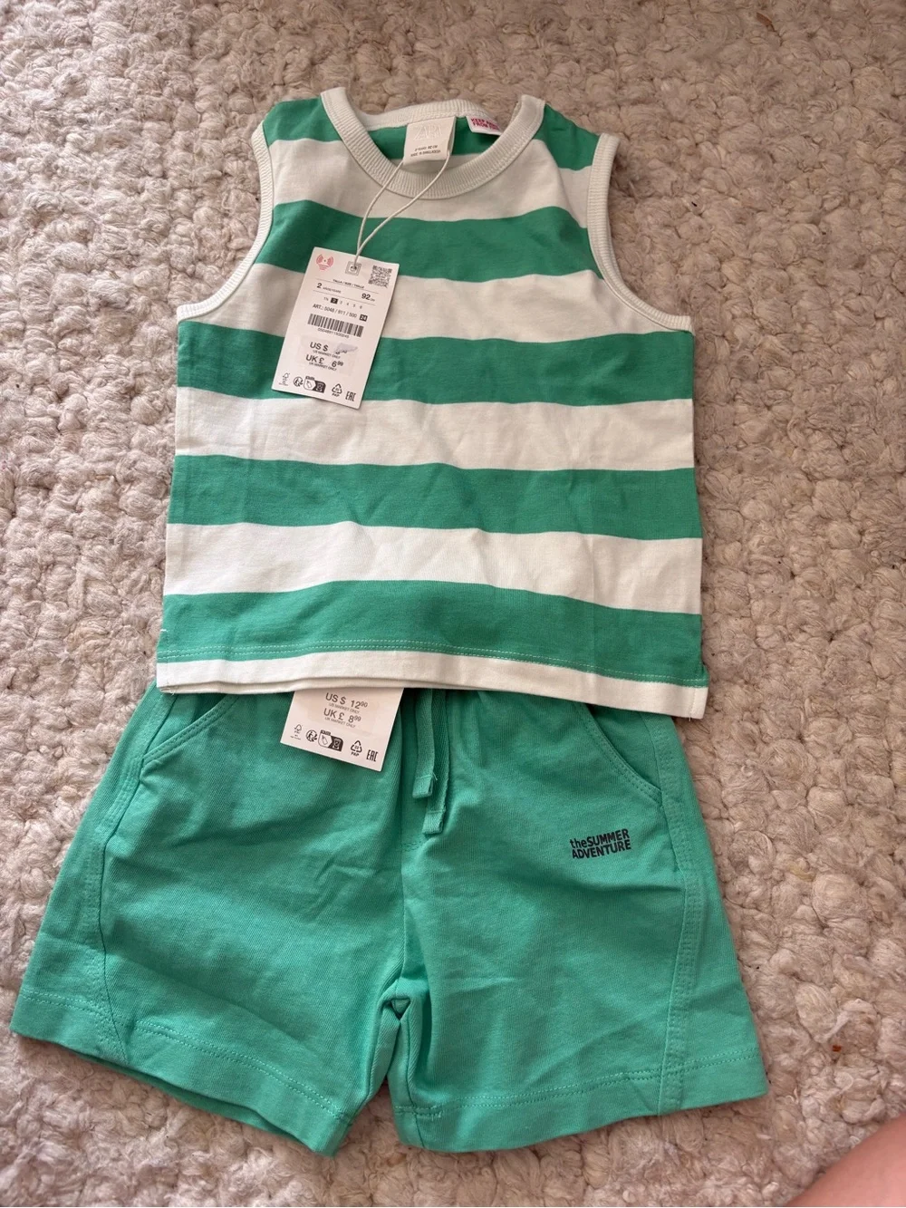 Toddler Zara Green Outfit
